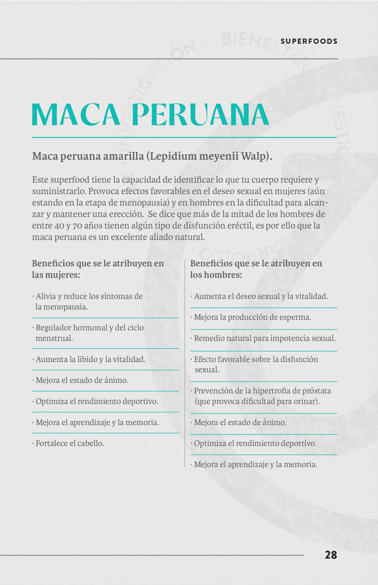 Maca Peruana amarilla