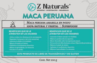 Maca Peruana amarilla